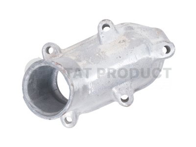 Патрубок термостатов (в сборе с хомутом и прокладкой)