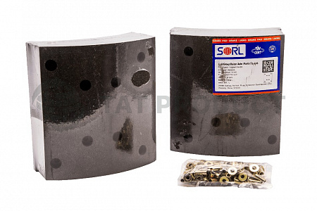 Накладка тормозная, к-т 8шт+заклепки 64шт 414x220 STD RENAULT (19187) SORL