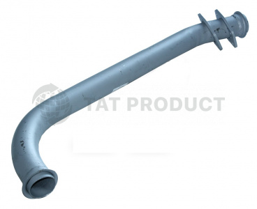 Труба приемная 5320 передняя (длинная прямая) левая ( 2 фланца )