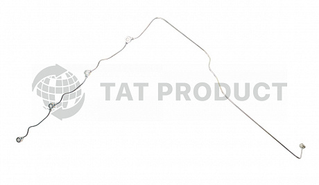 Трубка дренажная КАМАЗ Евро-2 БОШ (…370 правая, длинная) цельнометаллическая