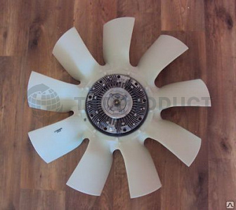 Крыльчатка вентилятора на ДВС Cummins (с вязкостной муфтой) в сборе 640мм. / Fan Market