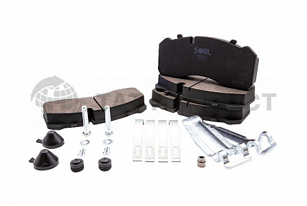 Колодки тормозные дисковые BPW, MAN, MERCEDES-BENZ, SAF (29165) SORL