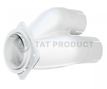 Тройник глушителя 54115 (загнутый) / завод