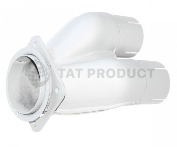 Тройник глушителя 54115 (загнутый) / завод