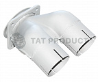 Тройник глушителя 54115 (загнутый) / завод