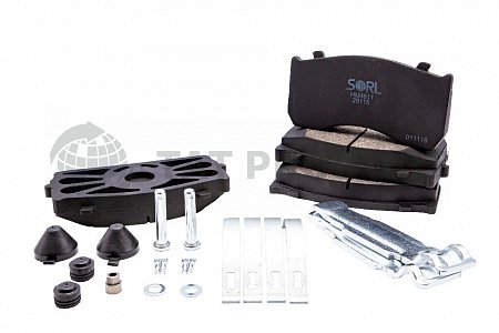 Колодки тормозные дисковые MAN, MERCEDES-BENZ, ГАЗ Валдай (29116) SORL