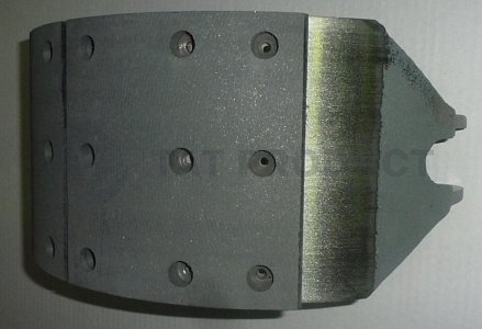 Колодка тормозная в сборе на 6520 литая (с укороченной накладкой)